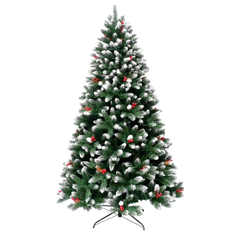Artificial Christmas Tree Xmas Decor Party White Simulation Artificial Flocking Snow Christmas Tree Decor