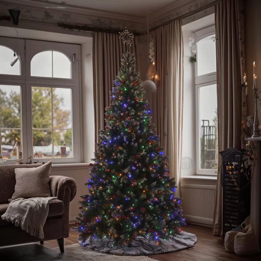 Artificial Christmas Tree Party White Delicate Simulation Decor Supply Pvc +pe Xmas Classic Ornament Trees