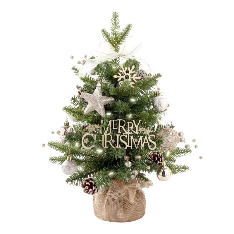 Hot Sale Table LED Christmas Tree Nightlight Decoration Light Pine Tree Mini Xmas Tree Christmas Decoration New Year Gift