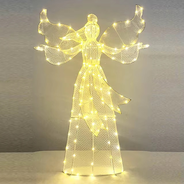 Christmas Angel Light Outdoor Xmas Holiday Decorations  for Home Garden New Year Wedding Party Decor