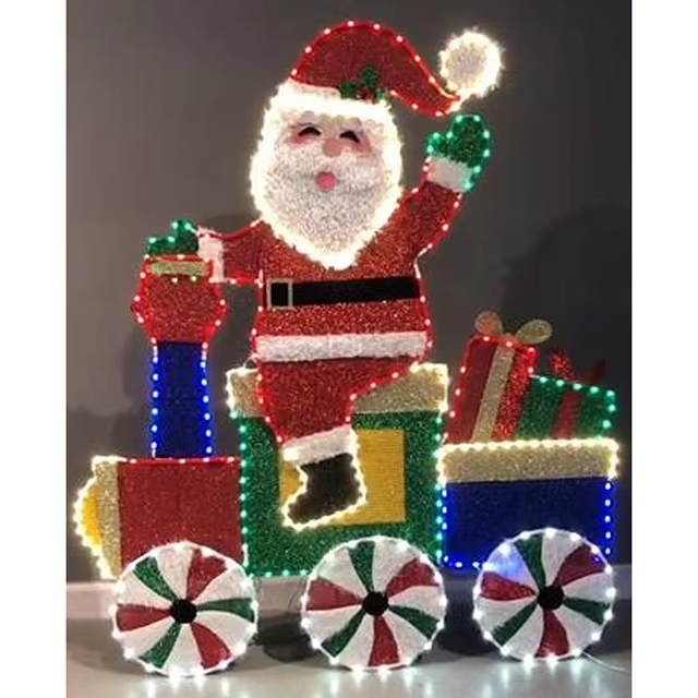 Large Christmas  Light  Santa Claus Decoration Xmas LED Light Christmas Party Home Decorations Navidad  New Year