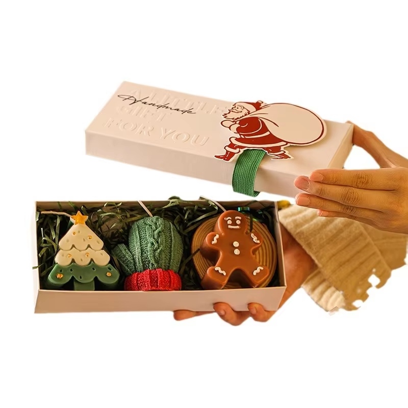 Christmas Scented Candles Wedding Party New Year Christmas Decorations Soy Wax Christmas Candle Gift Set