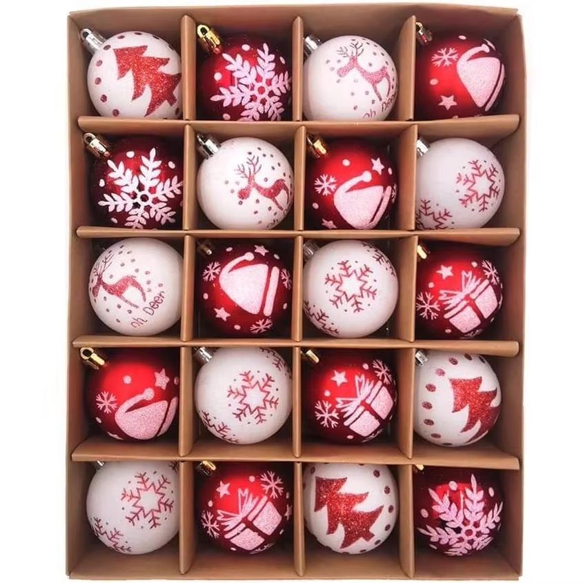 New Arrival Hand-Painted Christmas Tree Pendant Lovely Style Home Holiday Plastic Christmas Ball & Tree Ornaments